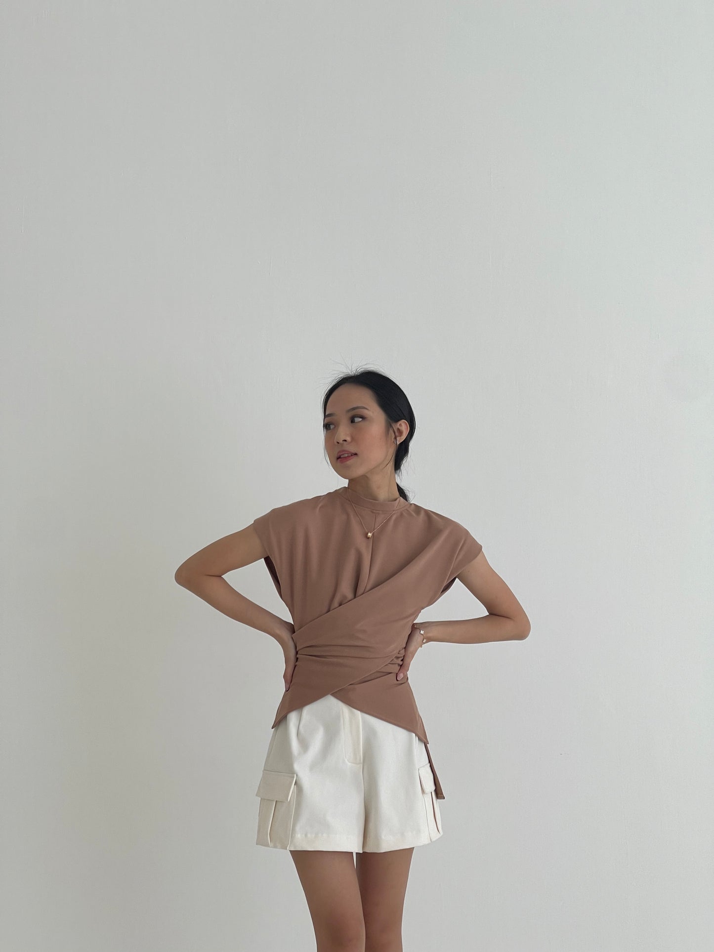SAIGE WRAP TOP
