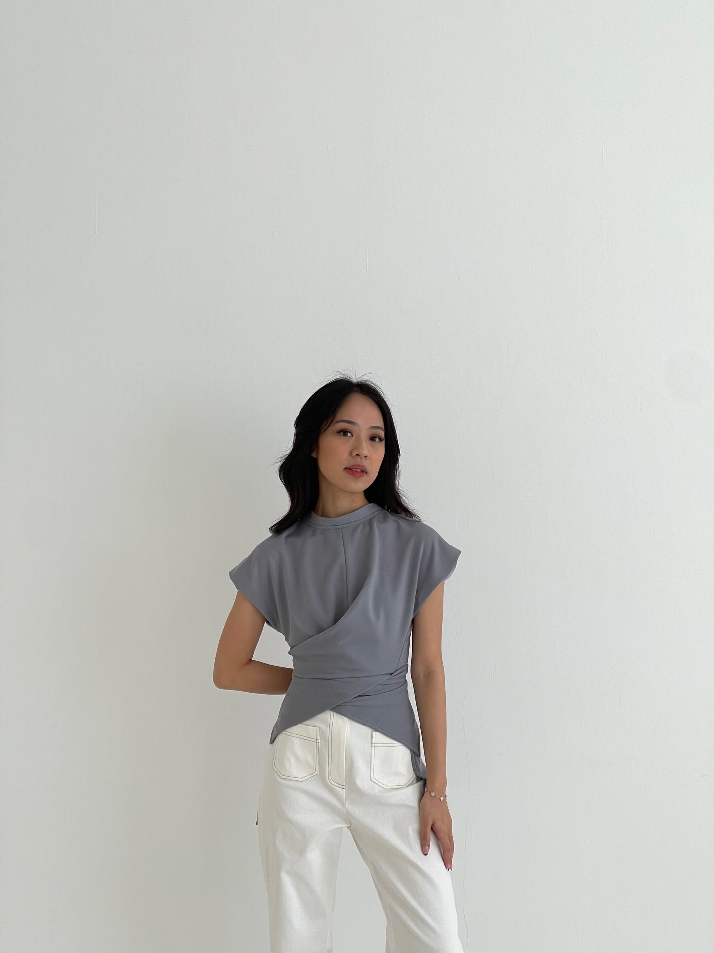 SAIGE WRAP TOP