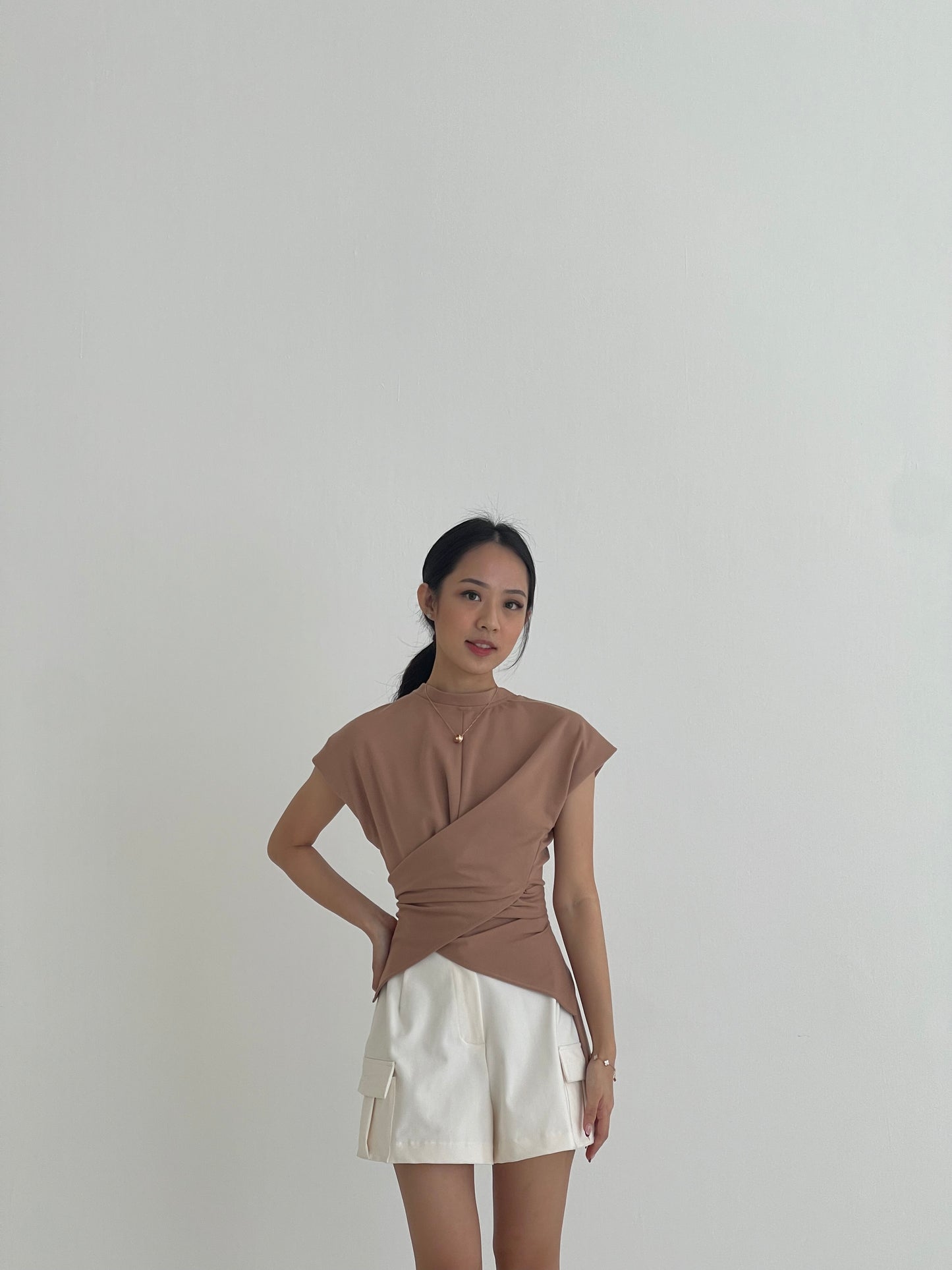 SAIGE WRAP TOP